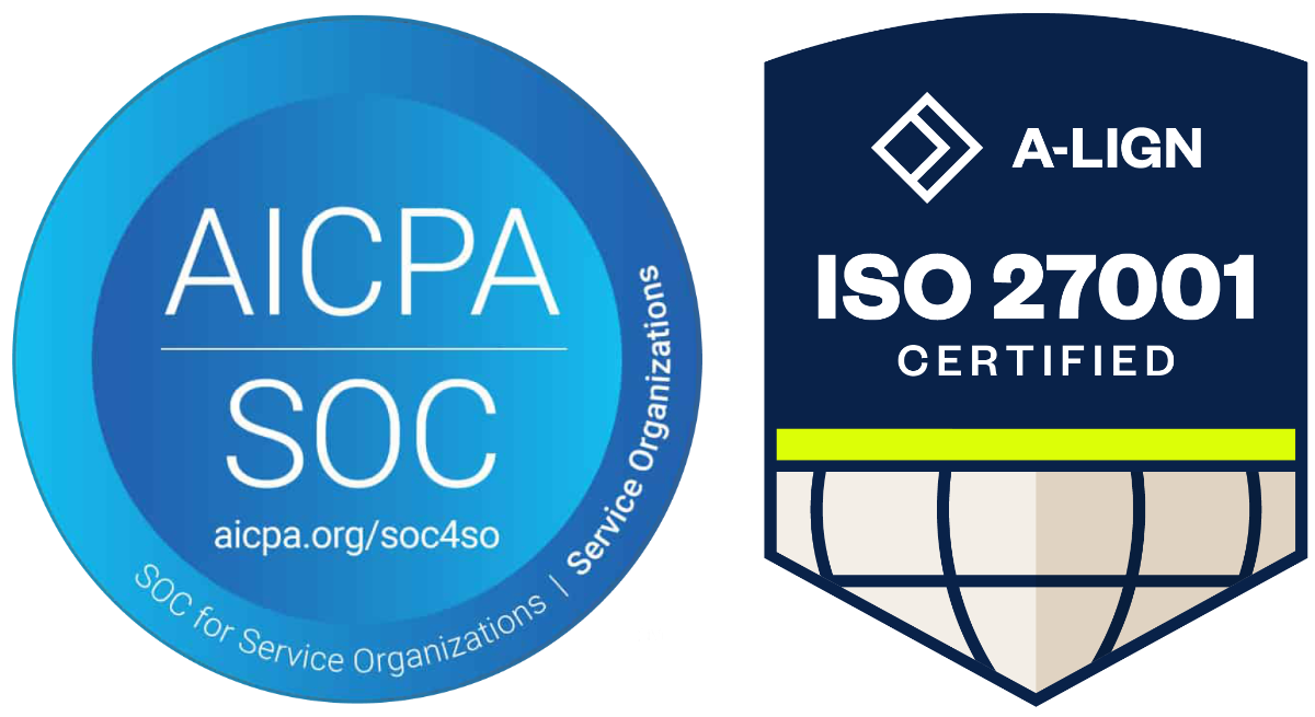 SOC 2 Type 2 & ISO 27001 Certified